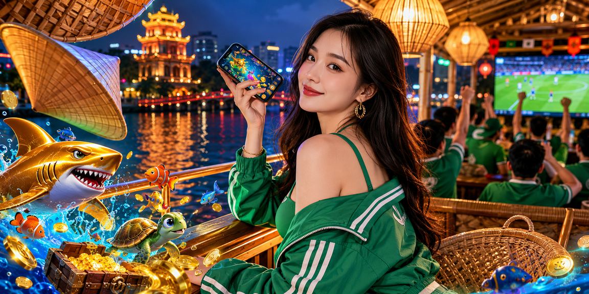 Người dùng Hà Nội dùng điện thoại truy cập casino trực tuyến k40s bên cạnh nón lá